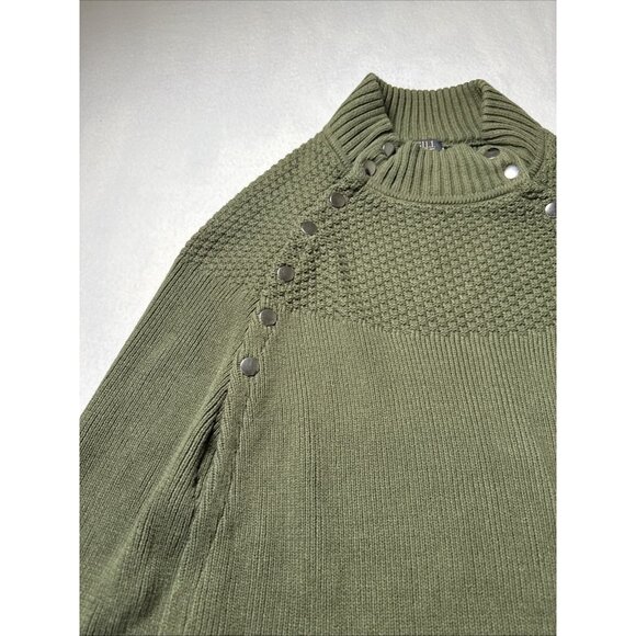 G.I.L.I. got it love it Womens Size Sweater Sz 2XL Cape Poncho Buttons Green - Picture 5 of 13